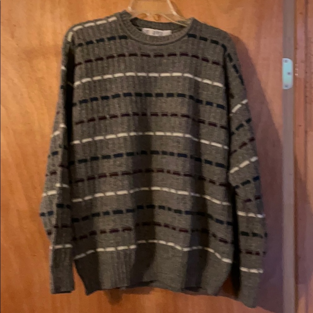 Sun River Sweater brown with striped (Mlb)